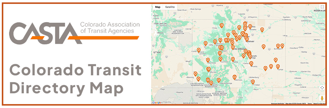 Colorado Transit Directory Map Colorado Transit Directory Map